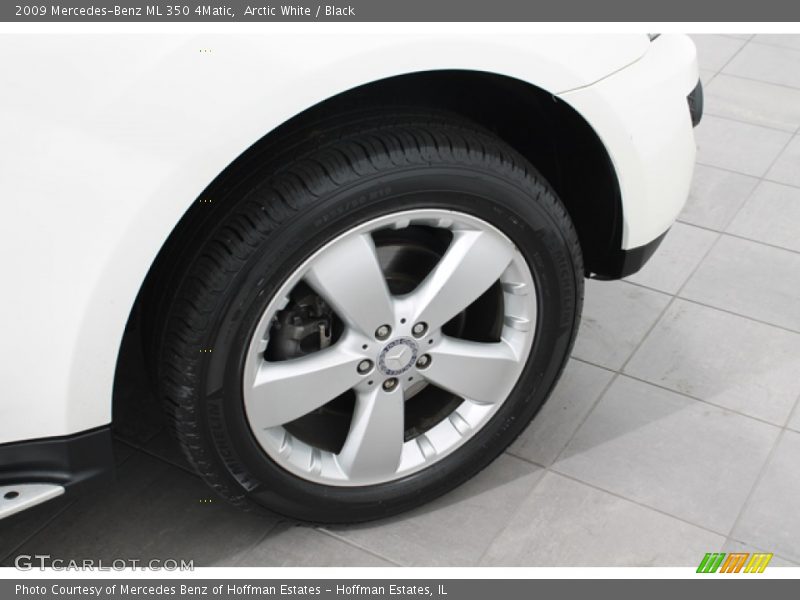 Arctic White / Black 2009 Mercedes-Benz ML 350 4Matic