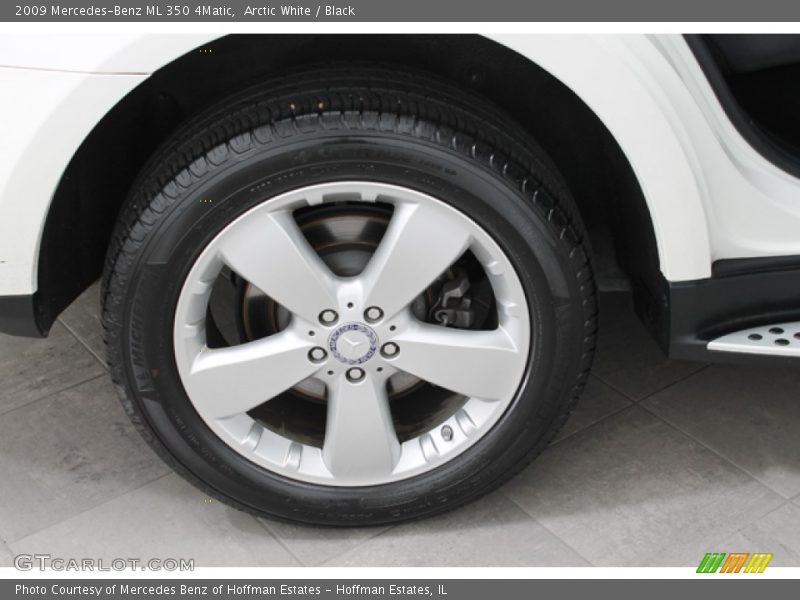 Arctic White / Black 2009 Mercedes-Benz ML 350 4Matic
