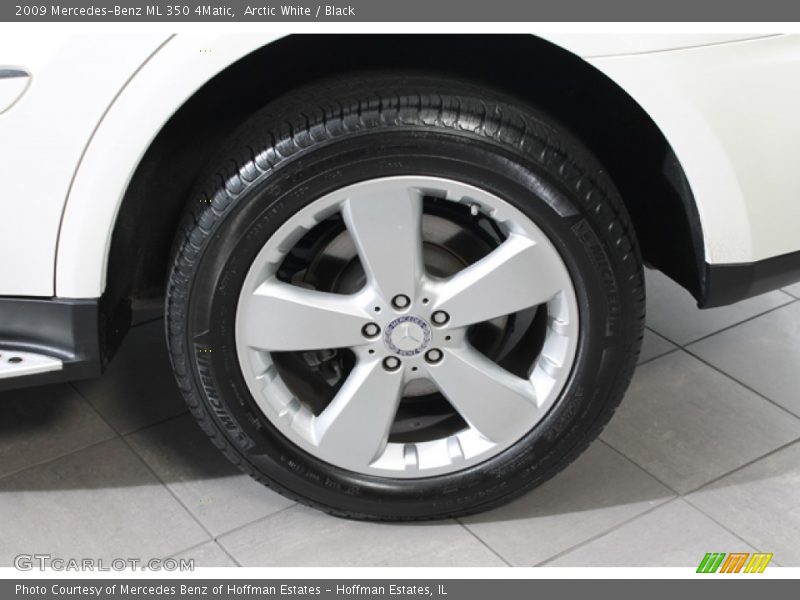 Arctic White / Black 2009 Mercedes-Benz ML 350 4Matic