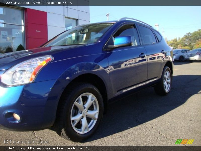 Indigo Blue / Gray 2009 Nissan Rogue S AWD
