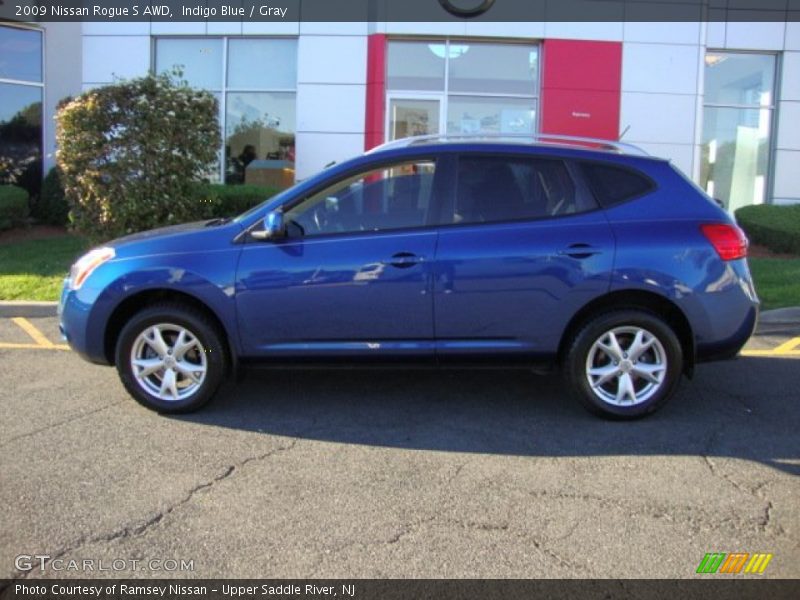 Indigo Blue / Gray 2009 Nissan Rogue S AWD