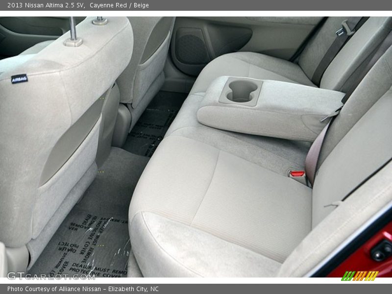Rear Seat of 2013 Altima 2.5 SV