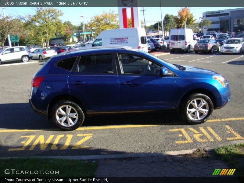 Indigo Blue / Gray 2009 Nissan Rogue S AWD