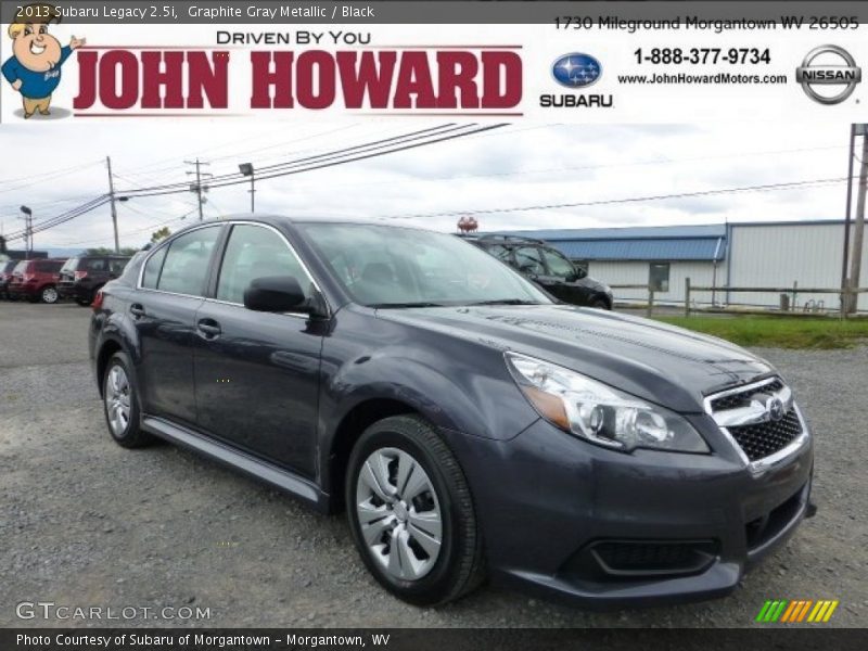 Graphite Gray Metallic / Black 2013 Subaru Legacy 2.5i