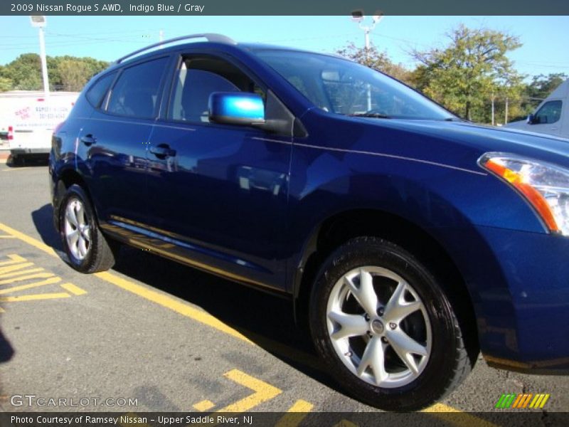 Indigo Blue / Gray 2009 Nissan Rogue S AWD