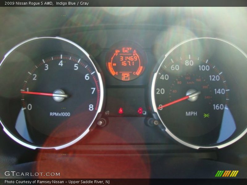 Indigo Blue / Gray 2009 Nissan Rogue S AWD