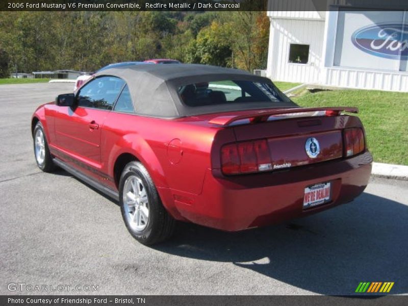 Redfire Metallic / Dark Charcoal 2006 Ford Mustang V6 Premium Convertible