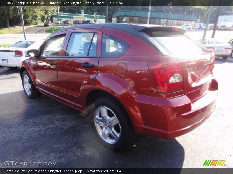 Inferno Red Crystal Pearl / Pastel Slate Gray 2007 Dodge Caliber SXT