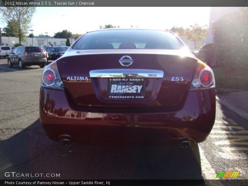 Tuscan Sun / Charcoal 2012 Nissan Altima 2.5 S