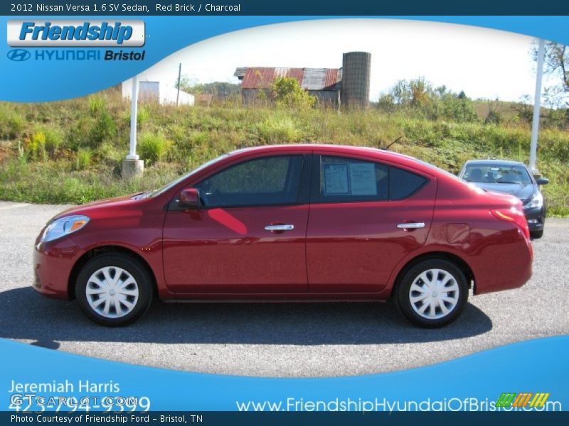 Red Brick / Charcoal 2012 Nissan Versa 1.6 SV Sedan