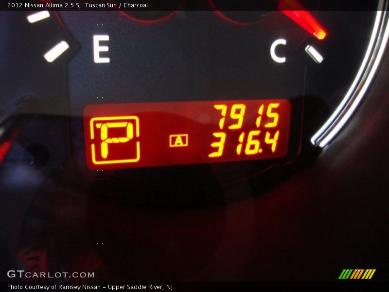 Tuscan Sun / Charcoal 2012 Nissan Altima 2.5 S