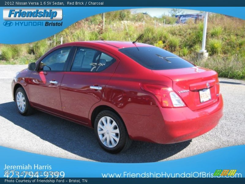 Red Brick / Charcoal 2012 Nissan Versa 1.6 SV Sedan