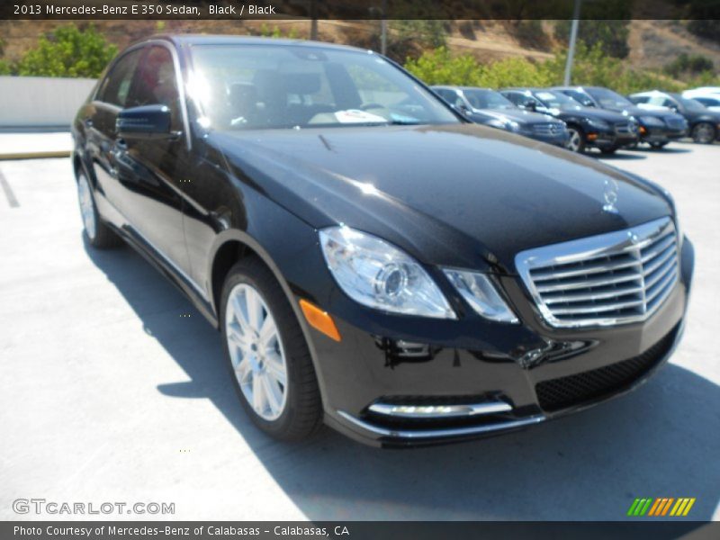Black / Black 2013 Mercedes-Benz E 350 Sedan