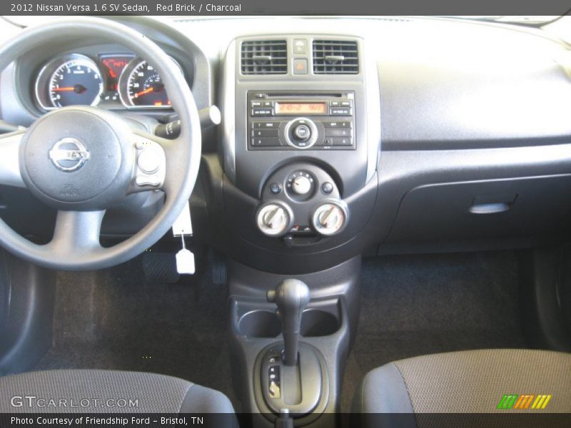 Red Brick / Charcoal 2012 Nissan Versa 1.6 SV Sedan
