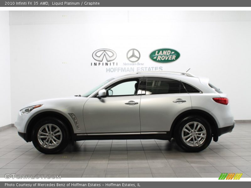 Liquid Platinum / Graphite 2010 Infiniti FX 35 AWD