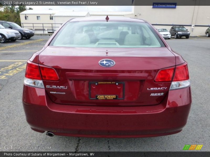 Venetian Red Pearl / Ivory 2013 Subaru Legacy 2.5i Limited