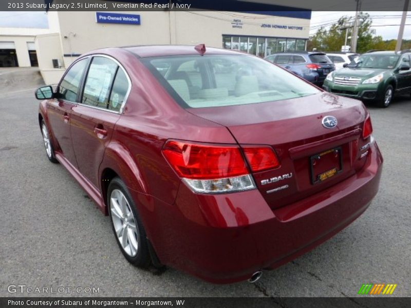 Venetian Red Pearl / Ivory 2013 Subaru Legacy 2.5i Limited