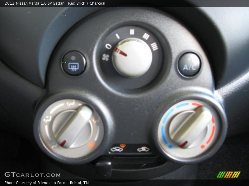 Red Brick / Charcoal 2012 Nissan Versa 1.6 SV Sedan