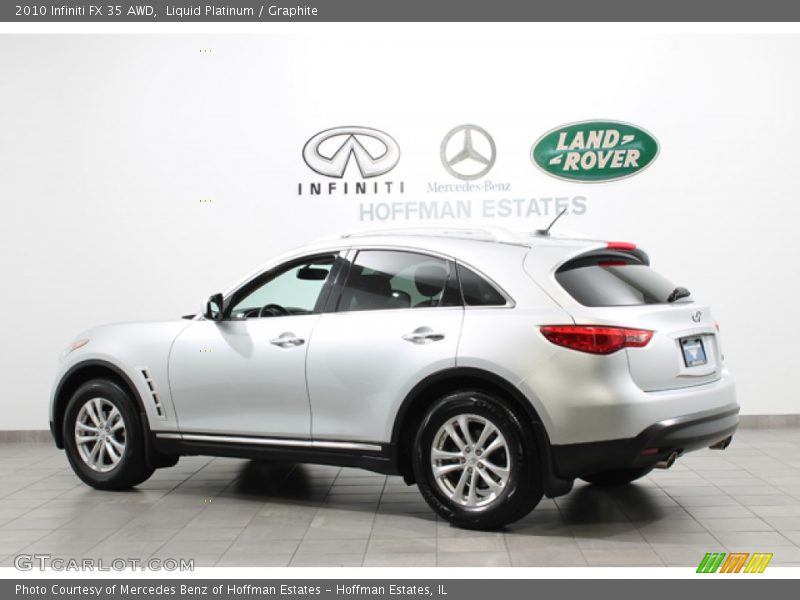 Liquid Platinum / Graphite 2010 Infiniti FX 35 AWD