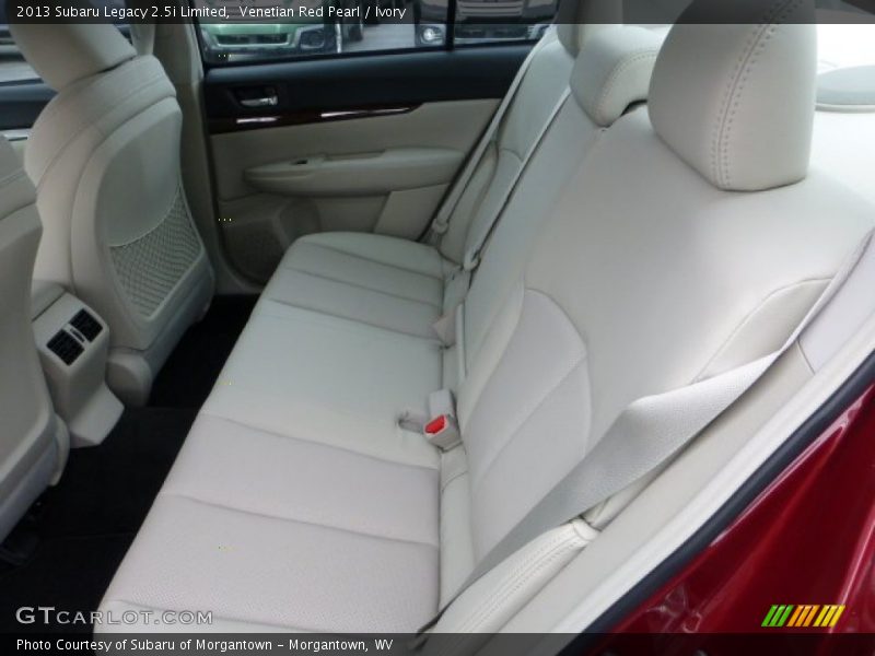 Rear Seat of 2013 Legacy 2.5i Limited