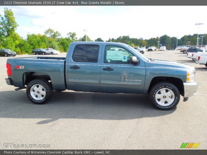 Blue Granite Metallic / Ebony 2013 Chevrolet Silverado 1500 LT Crew Cab 4x4