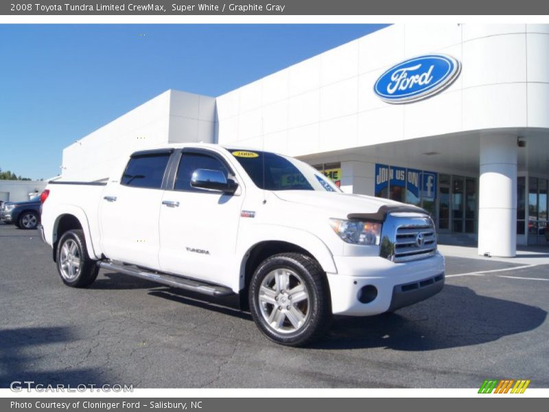 Super White / Graphite Gray 2008 Toyota Tundra Limited CrewMax