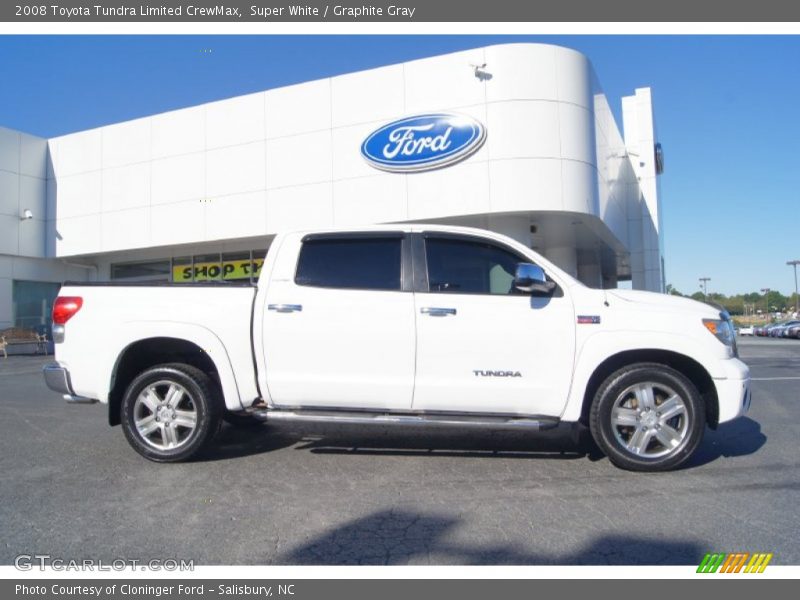 Super White / Graphite Gray 2008 Toyota Tundra Limited CrewMax