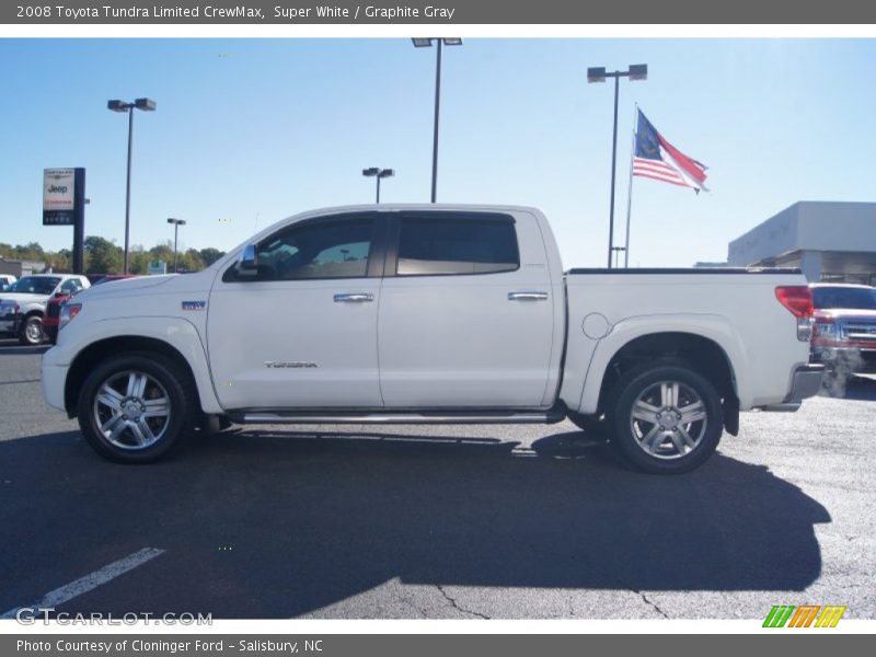Super White / Graphite Gray 2008 Toyota Tundra Limited CrewMax