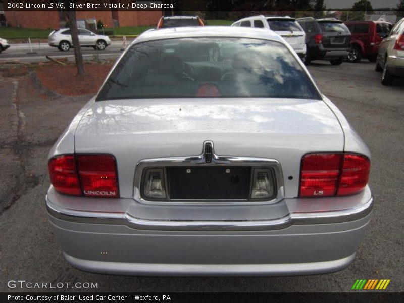 Silver Birch Metallic / Deep Charcoal 2002 Lincoln LS V6