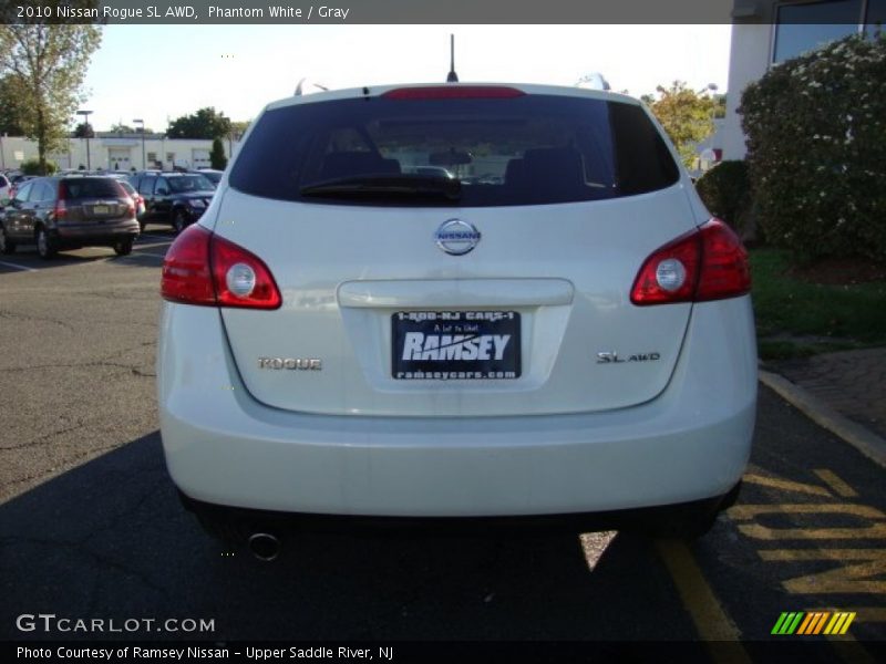 Phantom White / Gray 2010 Nissan Rogue SL AWD