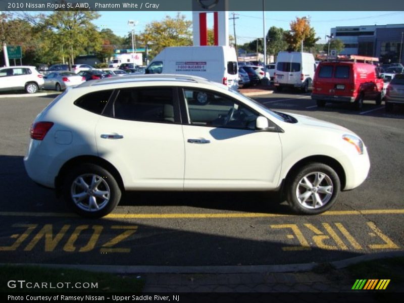 Phantom White / Gray 2010 Nissan Rogue SL AWD