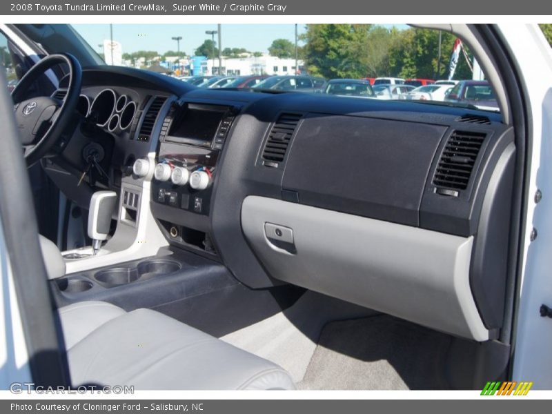 Super White / Graphite Gray 2008 Toyota Tundra Limited CrewMax