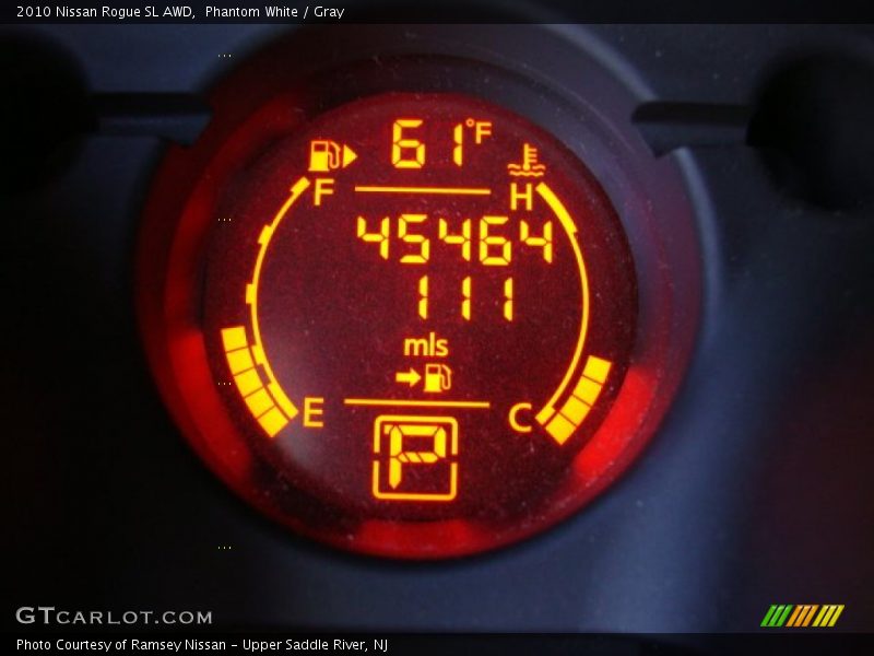 Phantom White / Gray 2010 Nissan Rogue SL AWD