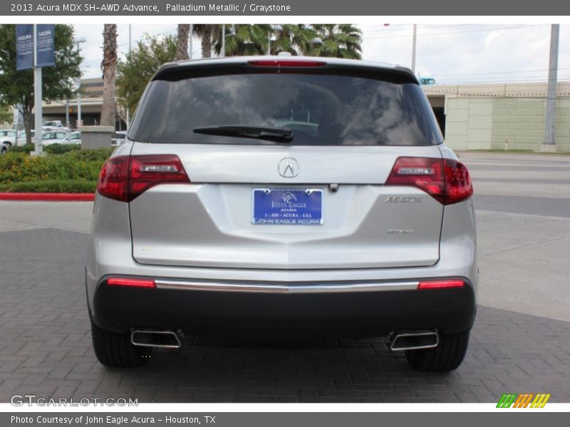 Palladium Metallic / Graystone 2013 Acura MDX SH-AWD Advance