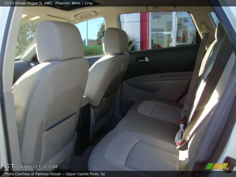 Phantom White / Gray 2010 Nissan Rogue SL AWD