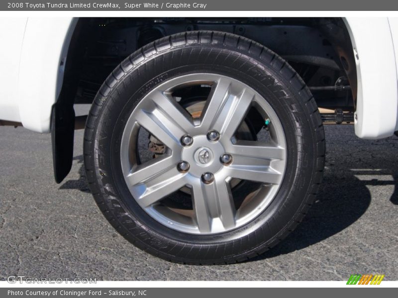 Super White / Graphite Gray 2008 Toyota Tundra Limited CrewMax