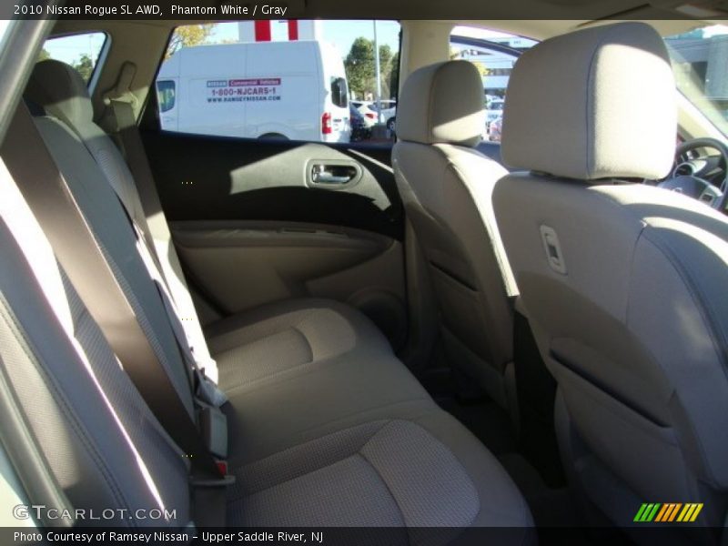 Phantom White / Gray 2010 Nissan Rogue SL AWD