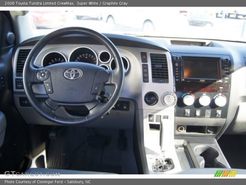 Super White / Graphite Gray 2008 Toyota Tundra Limited CrewMax