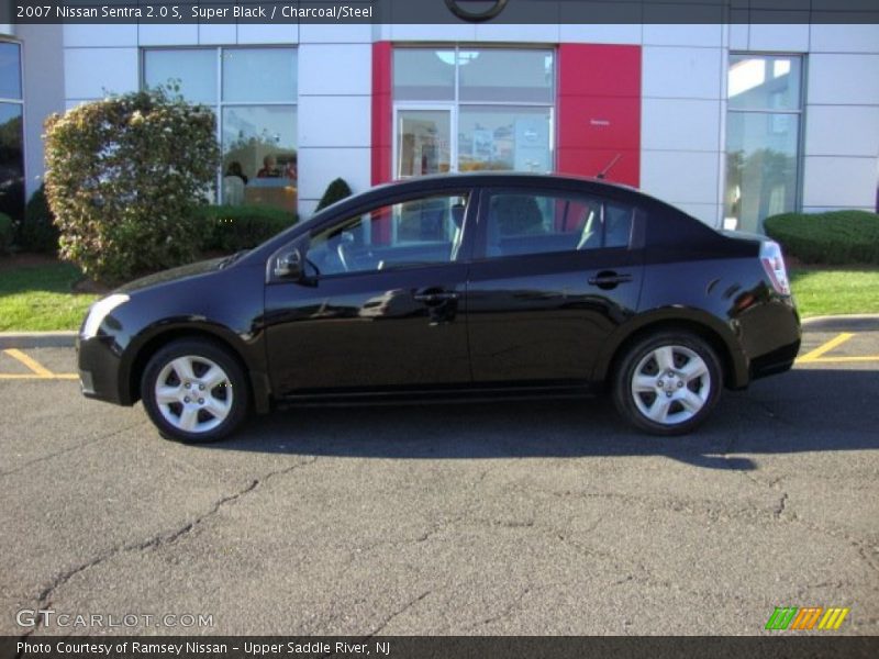 Super Black / Charcoal/Steel 2007 Nissan Sentra 2.0 S