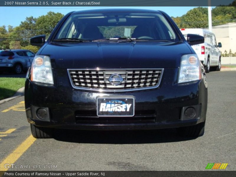 Super Black / Charcoal/Steel 2007 Nissan Sentra 2.0 S