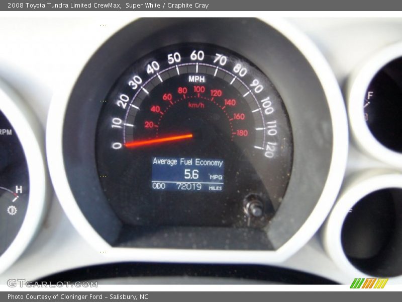 Super White / Graphite Gray 2008 Toyota Tundra Limited CrewMax