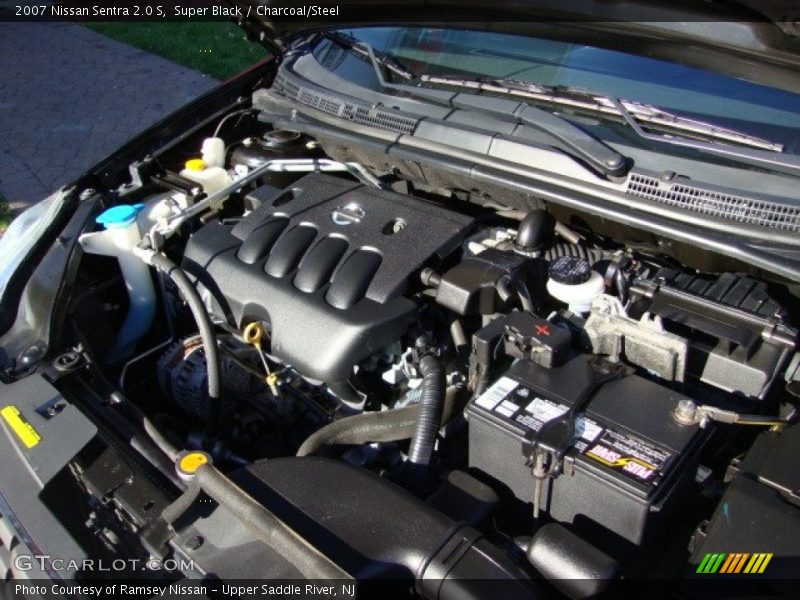Super Black / Charcoal/Steel 2007 Nissan Sentra 2.0 S