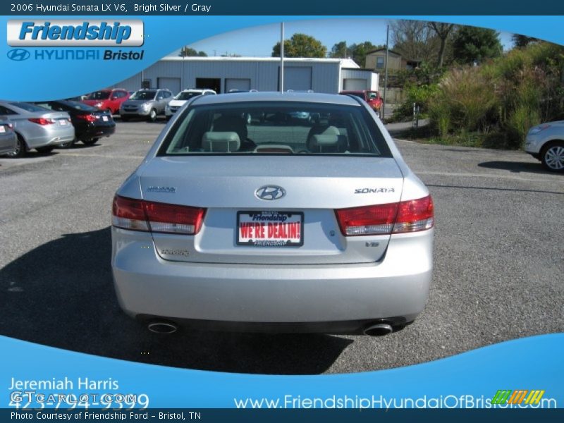 Bright Silver / Gray 2006 Hyundai Sonata LX V6