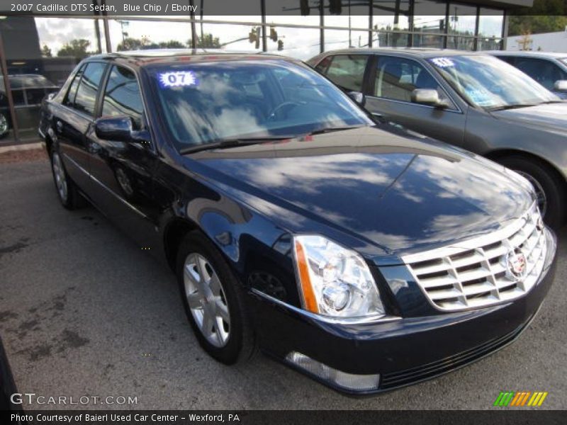 Blue Chip / Ebony 2007 Cadillac DTS Sedan