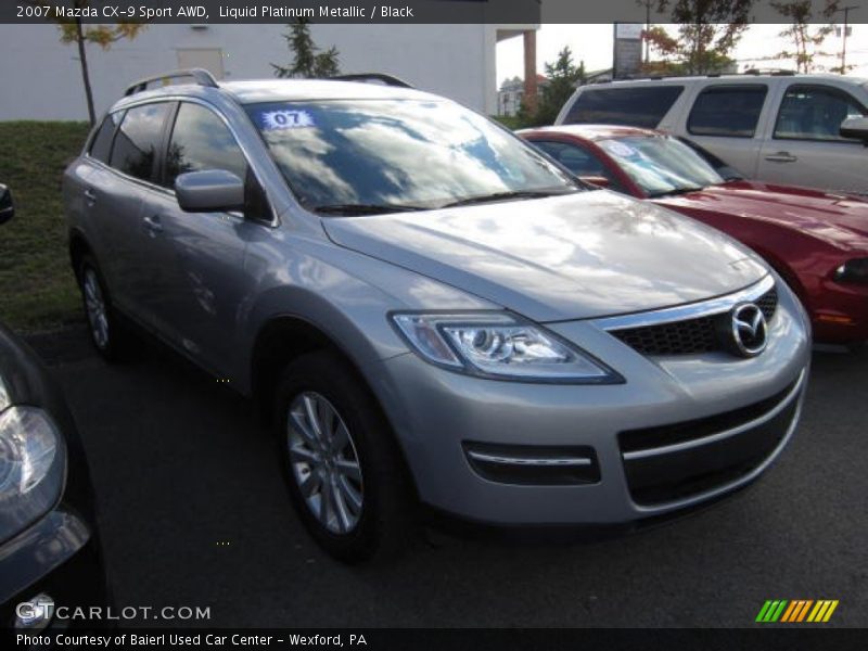 Liquid Platinum Metallic / Black 2007 Mazda CX-9 Sport AWD