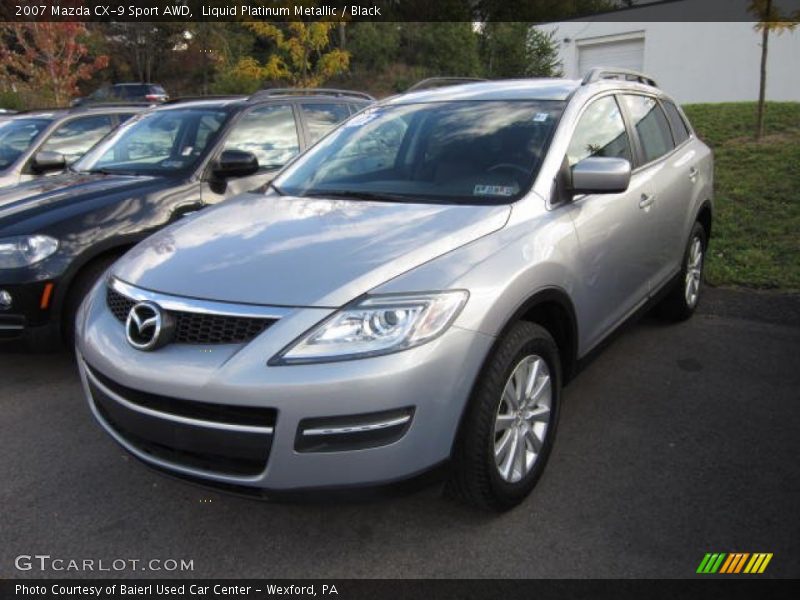 Liquid Platinum Metallic / Black 2007 Mazda CX-9 Sport AWD