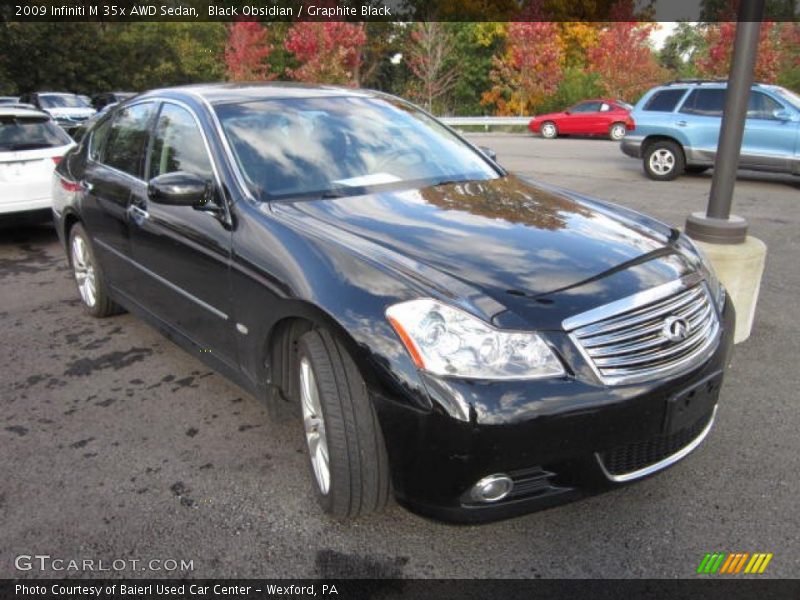 Black Obsidian / Graphite Black 2009 Infiniti M 35x AWD Sedan