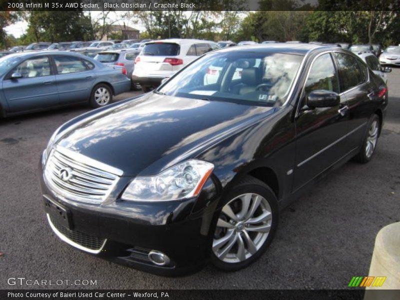 Black Obsidian / Graphite Black 2009 Infiniti M 35x AWD Sedan