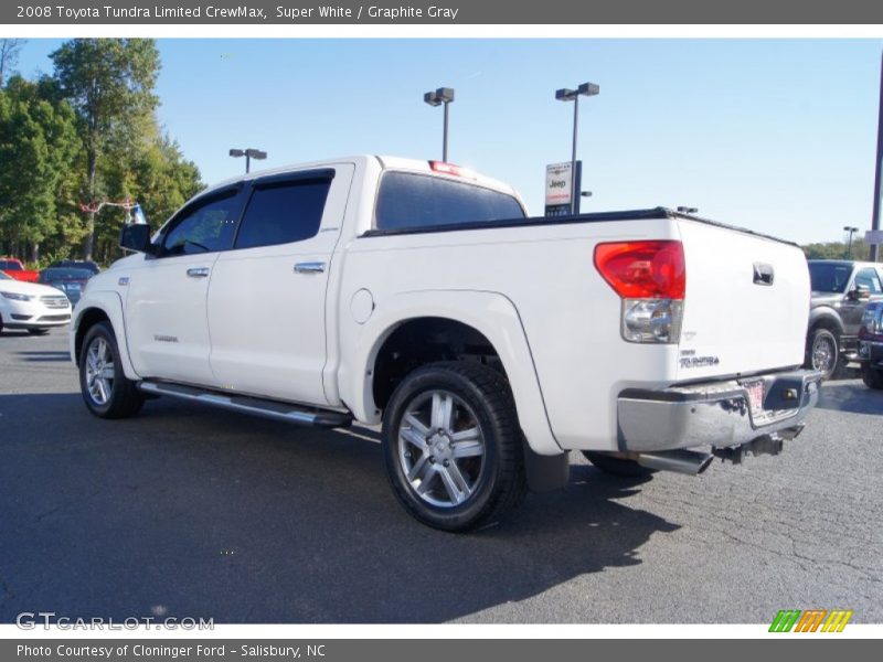 Super White / Graphite Gray 2008 Toyota Tundra Limited CrewMax
