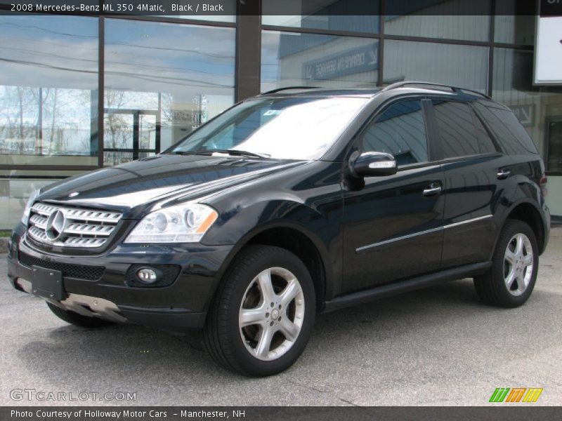 Black / Black 2008 Mercedes-Benz ML 350 4Matic